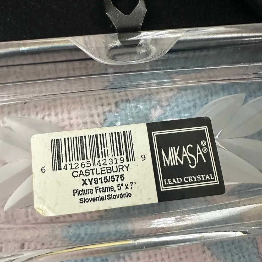 *Mikasa* Full Lead Crystal Photo Frame - Holds 5x7”